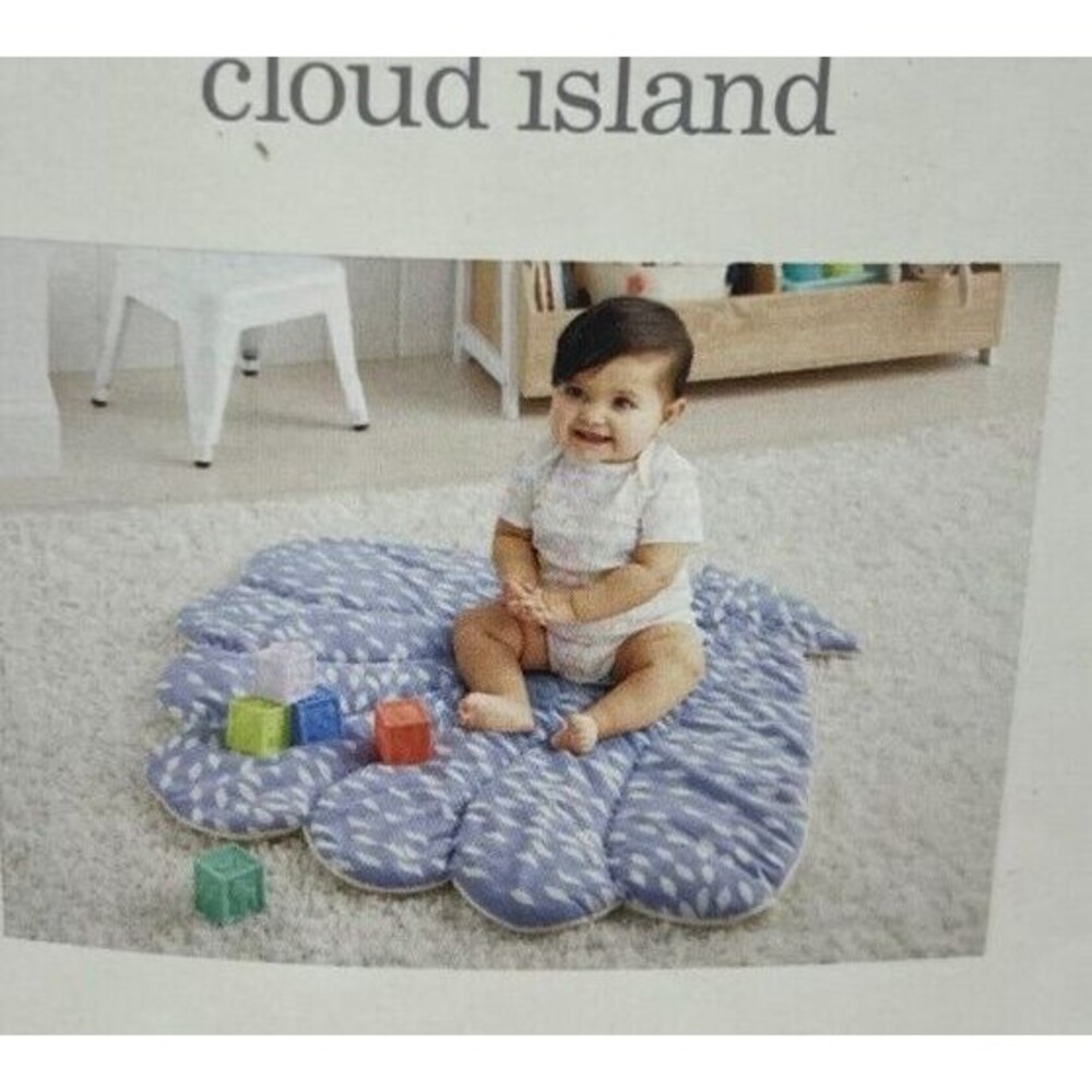 Floor Blanket and Playmat - Cloud Island Cream Shell